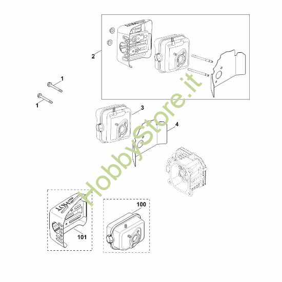 Picture of F - Scarico XT-800 (XT800-3089)